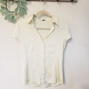 Ann Taylor Silk Button Down Blouse